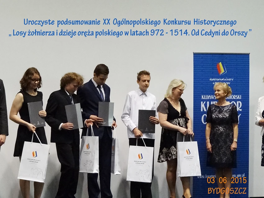 Uroczyste podsumowanie Konkursu Historycznego w Bydgoszczy