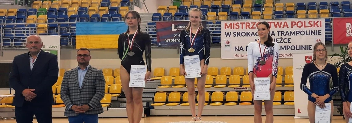 Paulina wicemistrzynią Polski w skokach na trampolinie!